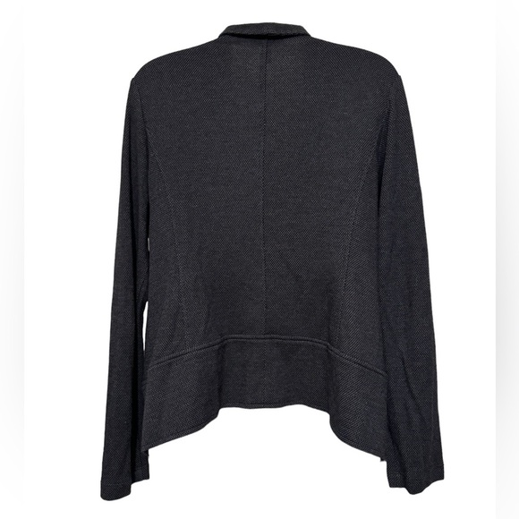 Eileen Fisher Soft Knit Open Front Blazer Jacket Size L - Picture 2 of 10